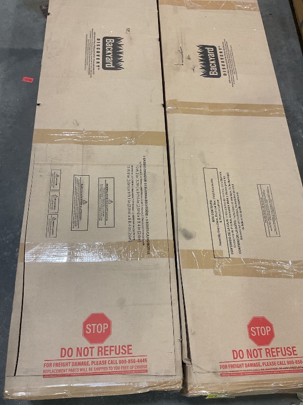 Photo 1 of ****PARTIAL SET****Backyard Discovery Arcadia 12' x 9.5' Cedar Wood Outdoor Gazebo Pavilion with Hardtop Galvanized Steel Slope Roof, Snow Support, Wind Resistance, PowerPort, Shade for Garden, Patio, Deck, Entertaining