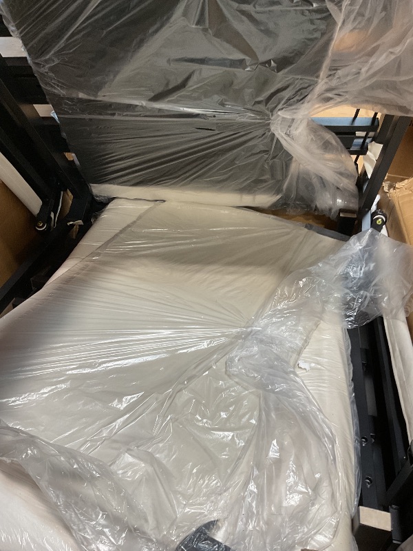 Photo 1 of *missing parts*3 in 1 Convertible Sleeper Sofa Bed, Modern Beige Fabric Loveseat Futon Couch, Reclining Backrest, Pockets for Living Room