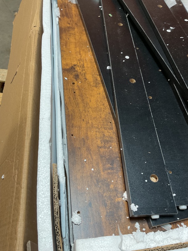 Photo 1 of **damage**Small Bar Table and Chairs, Dining Set for 2, Storage Shelves, Space-Saving, Retro Dinning Set