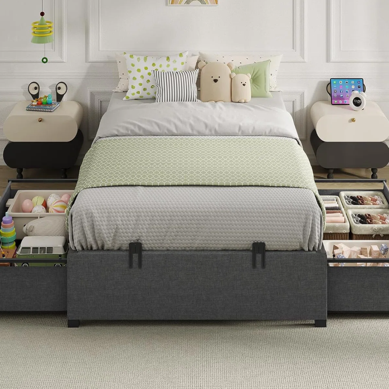 Photo 1 of **parts only**Twin Size Bed Frame With 2 Large Storage Drawers