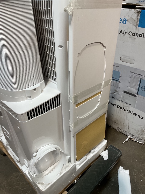 Photo 1 of *untested*Midea Duo 14,000 BTU(12,000 BTU SACC) High Efficiency Inverter, Quiet Portable Air Conditioner, Cools up to 550 Sq.Ft., Works with Alexa/Google Assistant, Includes Remote Control&Window Kit (Renewed)