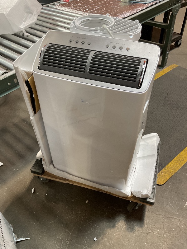 Photo 1 of *untested*Midea Duo 14,000 BTU(12,000 BTU SACC) High Efficiency Inverter, Quiet Portable Air Conditioner, Cools up to 550 Sq.Ft., Works with Alexa/Google Assistant, Includes Remote Control&Window Kit (Renewed)