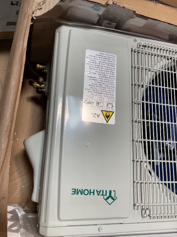 Photo 1 of *minor damaged/missing top*12,000 BTU 21 SEER2 Ductless Mini Split Air Conditioner, 220V AC