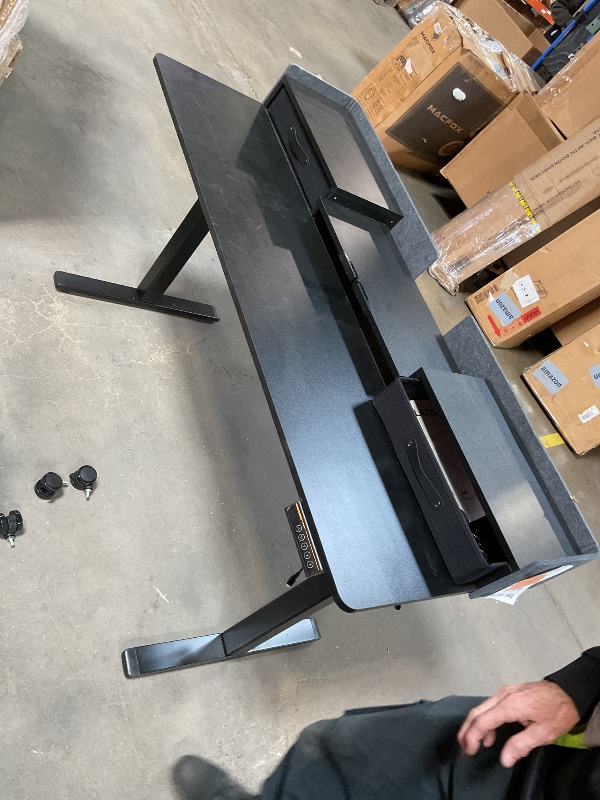 Photo 1 of *untested/missing hardware*Ergonomic Electric Standing Desk With Drawers: Adjustable Height For Living Room/Bedroom/Office/Study Room