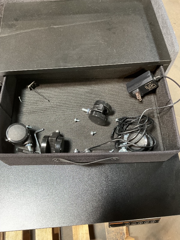 Photo 1 of *untested/missing hardware*Ergonomic Electric Standing Desk With Drawers: Adjustable Height For Living Room/Bedroom/Office/Study Room