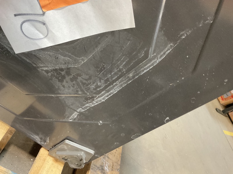 Photo 1 of *damaged/missing*Samsung - Bespoke AI All-in-One Washer/Dryer Laundry Pedestal with Storage Drawer - Dark Steel