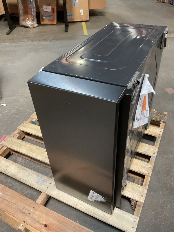 Photo 1 of *damaged/missing*Samsung - Bespoke AI All-in-One Washer/Dryer Laundry Pedestal with Storage Drawer - Dark Steel