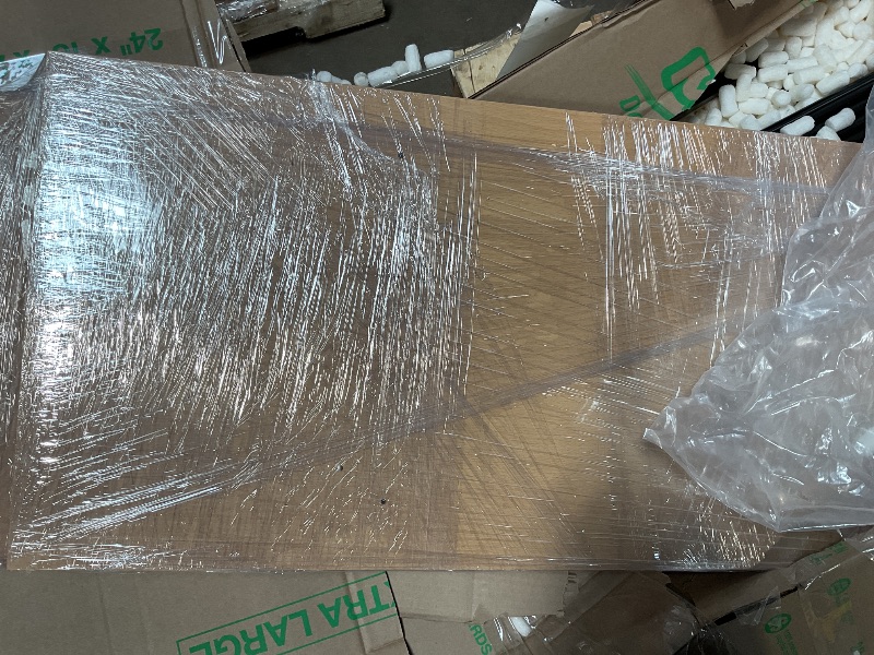 Photo 1 of *unknown size*Book case Wooden shelf with metal bars 
