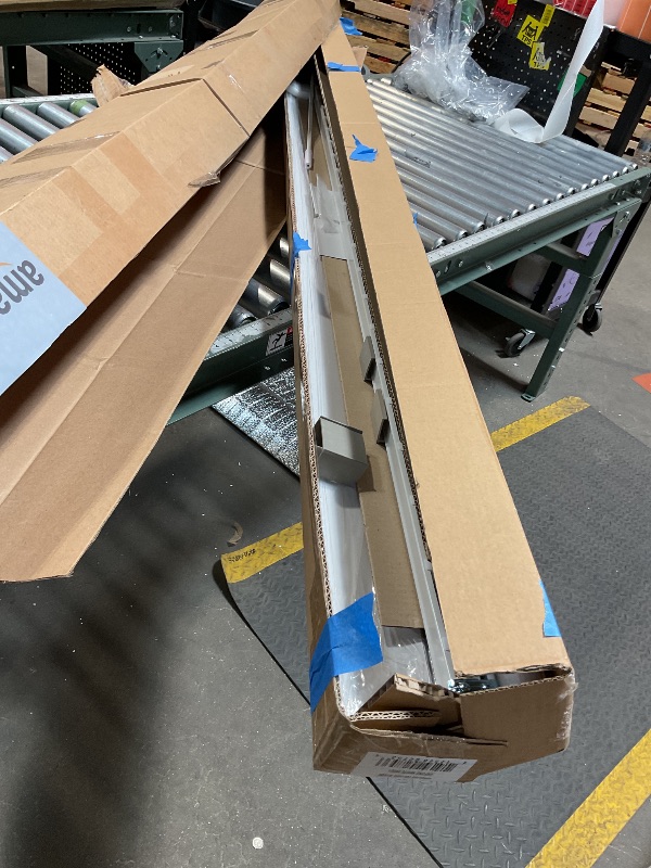 Photo 1 of *missing hardware*CHICOLOGY Vertical Blinds, Door Blinds, Blinds & Shades, Blackout Blinds, Window Shade, Vertical Blinds for Sliding Doors, Sliding Blinds Oxford White (Vinyl) 78" W X 84" H