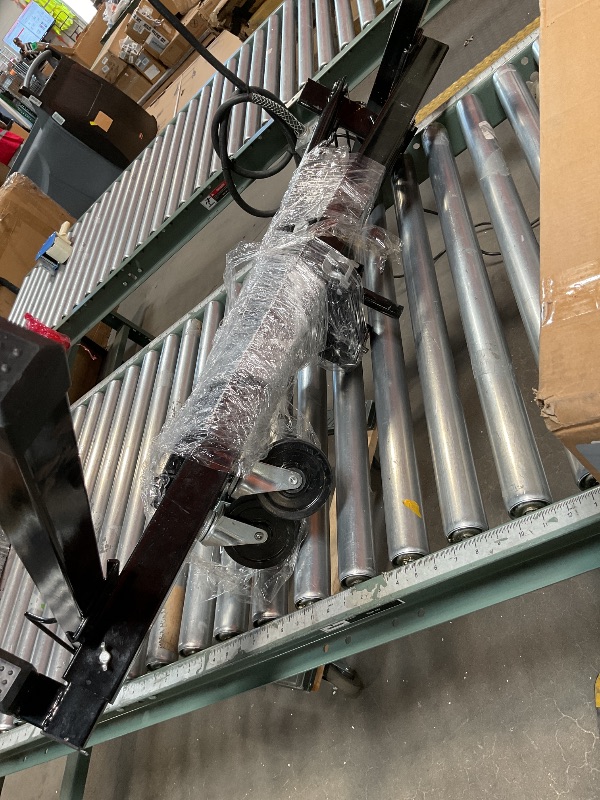 Photo 1 of *black*Elevon 11FT Drywall Lift Panel Hoist Jack Lifter, 150LBS Heavy Duty Sheetrock Lift, Rolling Caster Wheels, Lockable Construction Tools, Adjustable Telescopic Arm, Yellow