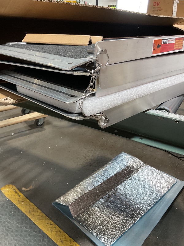 Photo 1 of *used*VNN Portable Wheelchair Ramp 8FT, Seamless Non-Slip Aluminum Folding Handicap Ramp, Door Threshold Wheelchair Ramps for Home, Threshold Ramp for Home Steps