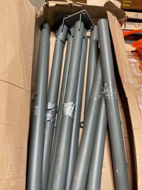 Photo 1 of 2 Pack Sun Shade Poles 10Ft Shade Sail Poles with Flat Base 2.4" Diameter Heavy Duty Shade Sail Post with 3 Rings for Garden Yard Backyard Ground Grassland