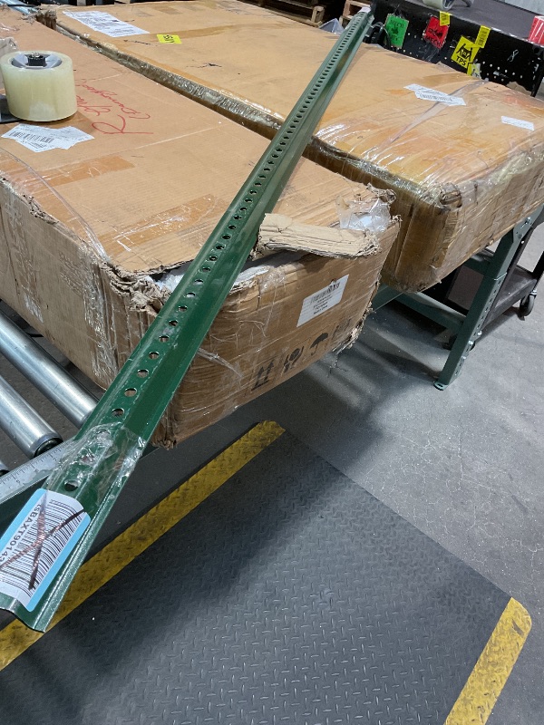 Photo 1 of *damged/missing parts*6Ft Sturdy Duty Metal Fence U Post for Fencing Green Fence Posts for Garden Yard