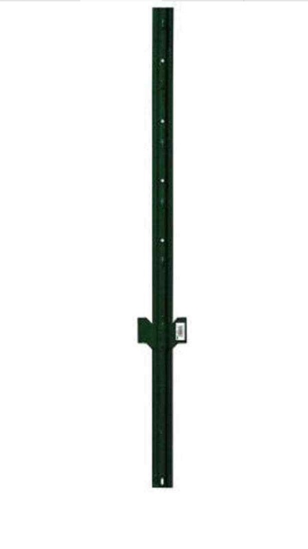 Photo 1 of *damged/missing parts*6Ft Sturdy Duty Metal Fence U Post for Fencing Green Fence Posts for Garden Yard