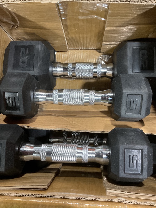 Photo 1 of **RACK NOT INCLUDED** CAP Barbell 150 LB Coated Hex Dumbbell Weight Set with Vertical Rack, BlackAnd
