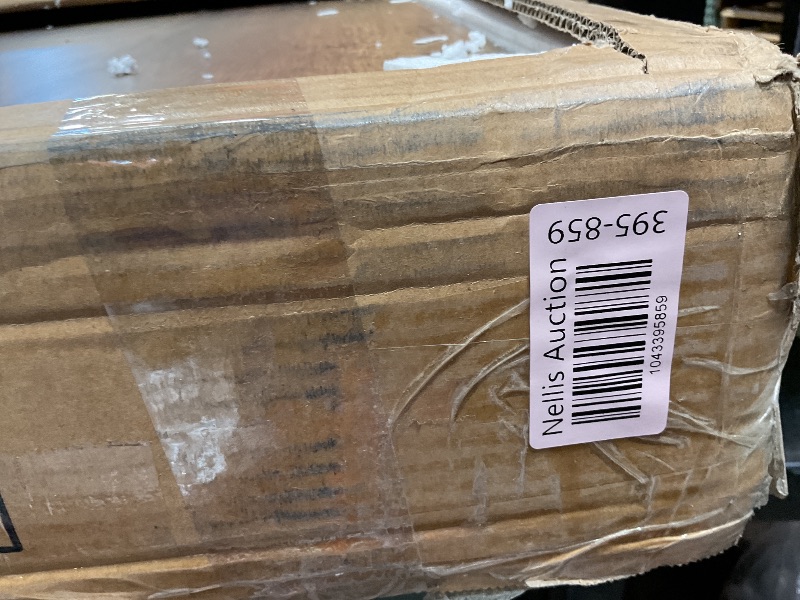 Photo 1 of **HAS DAMAGES/UNKNOWN MISSING PARTS** 47-Inch Large Coffee Table with Pedestal, Living Room Center Table Rectangle Thickened Tabletop, Farmhouse Low Cocktail Tea Furniture for Living Room, Apartments, Rustic Brown