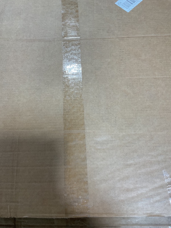 Photo 1 of **HAS DAMAGES/UNKNOWN MISSING PARTS** 47-Inch Large Coffee Table with Pedestal, Living Room Center Table Rectangle Thickened Tabletop, Farmhouse Low Cocktail Tea Furniture for Living Room, Apartments, Rustic Brown