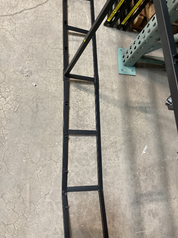 Photo 1 of ****DAMAGED PARTS ONLY***Amazon Basics Bed Frame with Storage, Foldable Metal Platform, Sturdy Steel, No Box Spring Needed, 14 inches High, Tool-Free Setup, Full Size, Black NO BOX