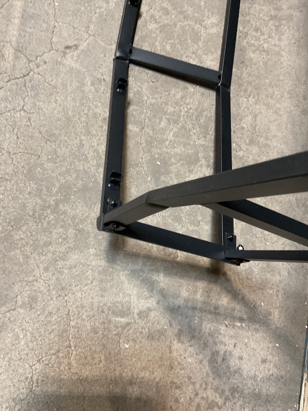 Photo 1 of ****DAMAGED PARTS ONLY***Amazon Basics Bed Frame with Storage, Foldable Metal Platform, Sturdy Steel, No Box Spring Needed, 14 inches High, Tool-Free Setup, Full Size, Black NO BOX