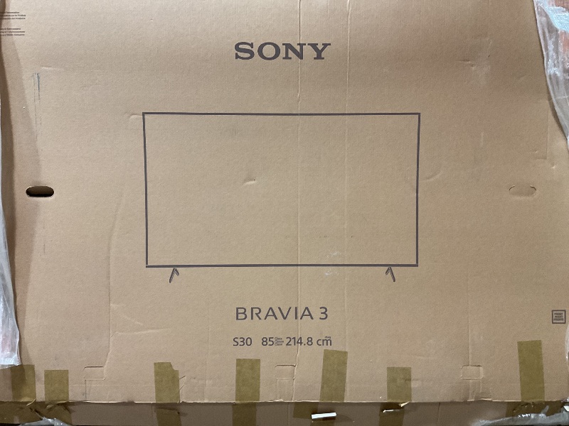 Photo 1 of ****DAMAGED BROKEN TELEVISION PARTS ONLY**** Sony 85-Inch Class 4K Ultra HD BRAVIA 3 LED Smart TV with Google TV