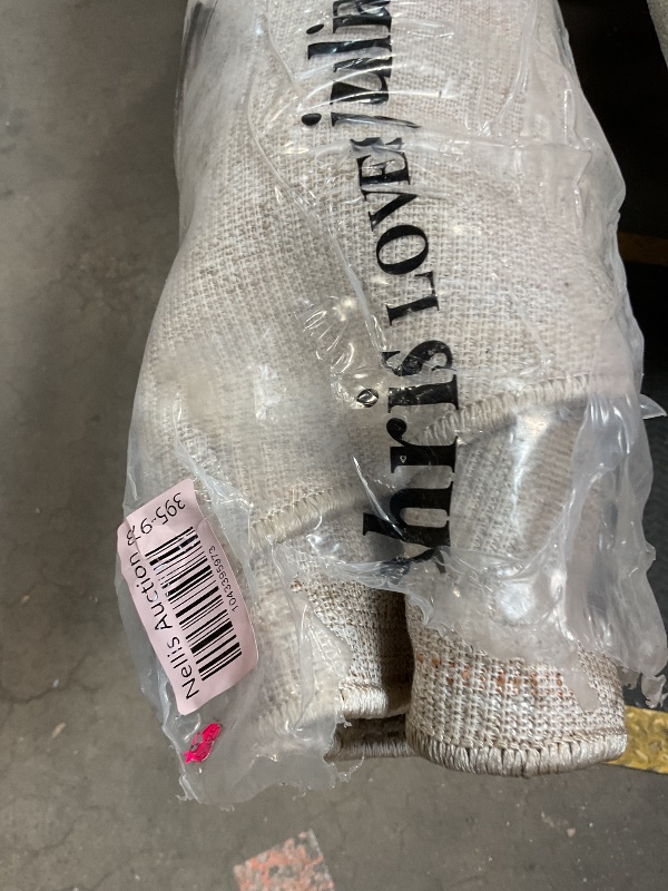 Photo 1 of **ROUND ** Loloi Chris Loves Julia Louisa Collection LOI-01 Oatmeal/Stone 9'-6" x 9'-6", .38" Pile Height, Round Area Rug