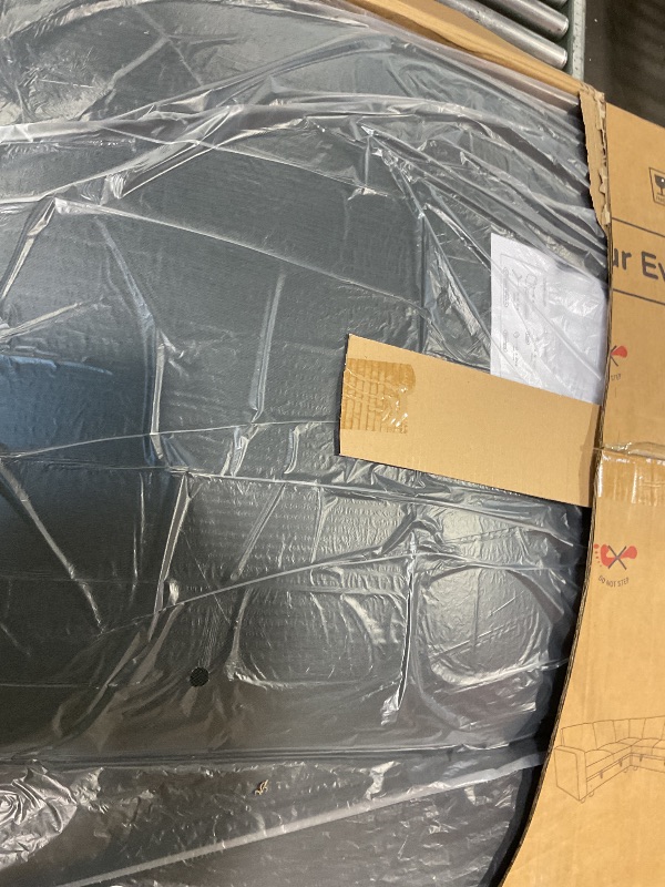 Photo 1 of ****PARTIAL SET BOX IS MARKED AS 2 of 4**** ChicFurnit 83" Pull Out Sleeper Couch with Storage Chaise, Couch, Sofa Bed, Convertible L Shaped Sofa for Living Room, Apartment, Black Grey