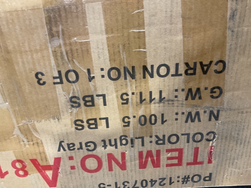 Photo 1 of ****PARTIAL SET BOX 1 OF 3**** Eafurn Convertible Sectional Sofa Pull Out Couch Bed, 4 Seater L Shaped Reversible Sleeper Sofa Pullout Sofabed with Storage Chaise Drop-Down Table, Cup Holders and Charging Ports for Living Room