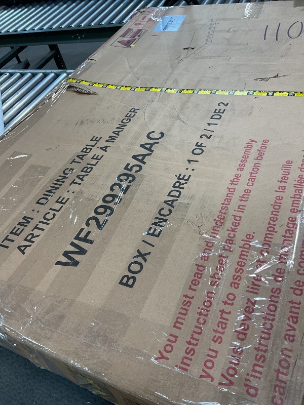 Photo 1 of *missing chairs*1of2 FULife 59" Mid-Century Dining Set for 6, Retro Castle 6-Piece Wooden Table with Storage Drawer, Upholstered Chairs, and Bench for Kitchen Living Room, Restaurant, Apartment, and Bistro, Antique Blue