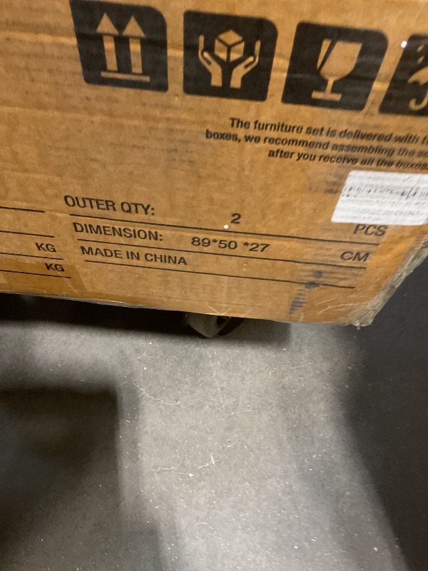 Photo 1 of **SELLING FOR,PARTS AS PARTIAL SET. MISSING MIRROR. ONE BOX OF TWO**Pamapic Glass Top Vanity Desk with Mirror and Lights, 11 Drawers Makeup Vanity with Charging Station and Chair, Golden Handles Dressing Table, 3 Lighting Modes Makeup Table, White