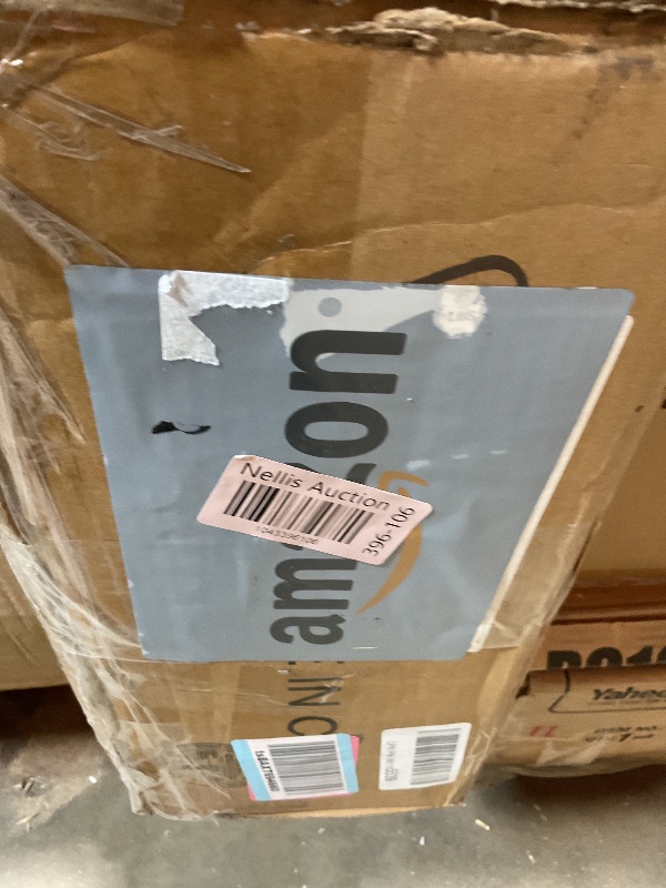 Photo 1 of **SELLING FOR PARTS AS PARTIAL SET. ONE BOX OF TWO**GarveeHome Coffee Bar Cabinet with LED Lights 72 in Tall Buffet Cabinet with Storage Farmhouse Kitchen Sideboard Tall Coffee Hutch with Microwave Stand/Wine Rack/Glass Shelf Dining Room (White)