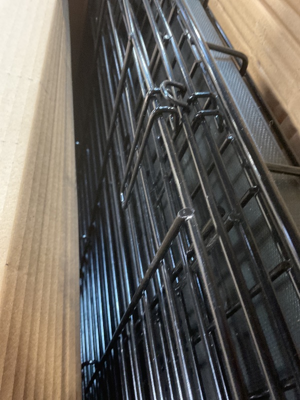 Photo 1 of **MINOR USE WEAR**MidWest Homes for Pets XL LifeStages Double Door 48-Inch Folding Dog Crate, Enhanced Security, Includes Leak-Proof Pan, Divider Panel, Handle, Rubber Feet