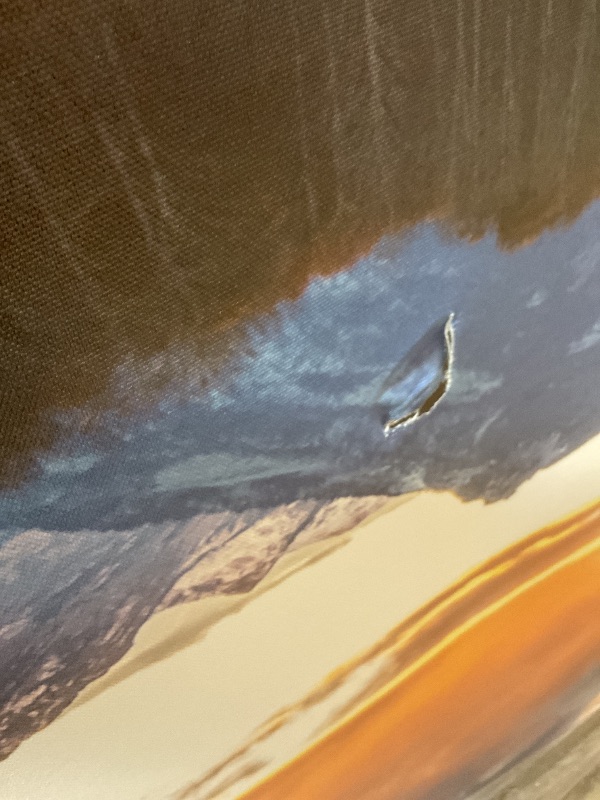 Photo 1 of **MINOR TEAR/HOLE**Mountain Wall Art for Living Room Sunset Nature Wall Decor National Park Poster Grand Teton Landscape Canvas Prints Picture Snake River Wyoming Painting Artwork Bedroom Office Home Decoration 30x60"