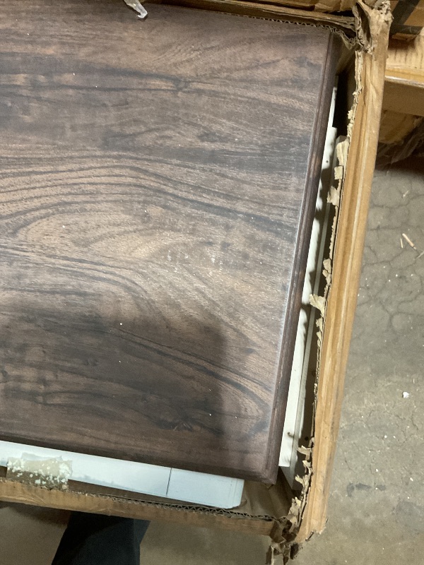 Photo 1 of **FOR PARTS ONLY/ DAMAGED & MISSING PIECES** Jocoevol 7 Drawer Dresser, Vintage Design Bedroom Dressers with Drawers, Dresser Farmhouse with Natural Texture, Tall Dressers for Bedroom, Living Room, White