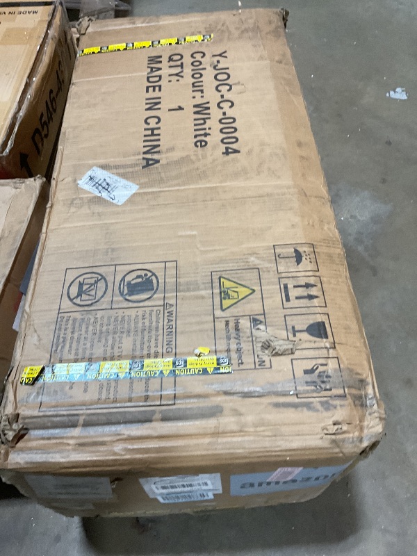 Photo 1 of **FOR PARTS ONLY/ DAMAGED & MISSING PIECES** Jocoevol 7 Drawer Dresser, Vintage Design Bedroom Dressers with Drawers, Dresser Farmhouse with Natural Texture, Tall Dressers for Bedroom, Living Room, White