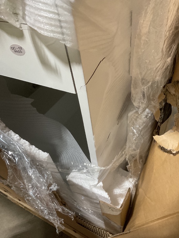 Photo 1 of **SELLING FOR PARTS. MAJOR DAMAGE TO SIDE WALL**Deer Valley 72'' Bathroom Vanity with Double Sink Top, Pre-Assembled Modern Wood Bathroom Cabinet Sink Combo with Backsplash, Soft Closing Doors, Multifunctional Storage Space Vanity (White)