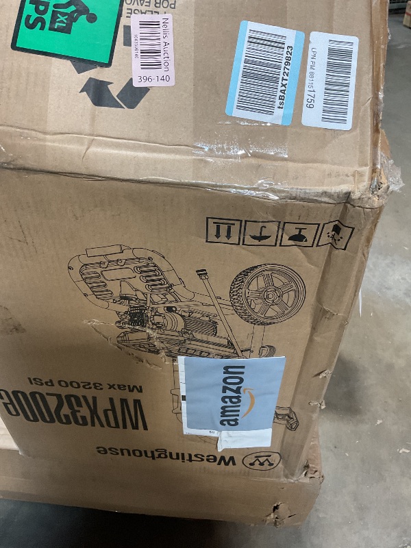 Photo 1 of **MINOR USE WEAR**Westinghouse WPX3200e Electric Pressure Washer, 3200 PSI and 1.76 Max GPM, Induction Motor, Onboard Soap Tank, Spray Gun and Wand, 5 Nozzle Set, for Cars/Fences/Driveways/Homes/Patios/Furniture, Blue