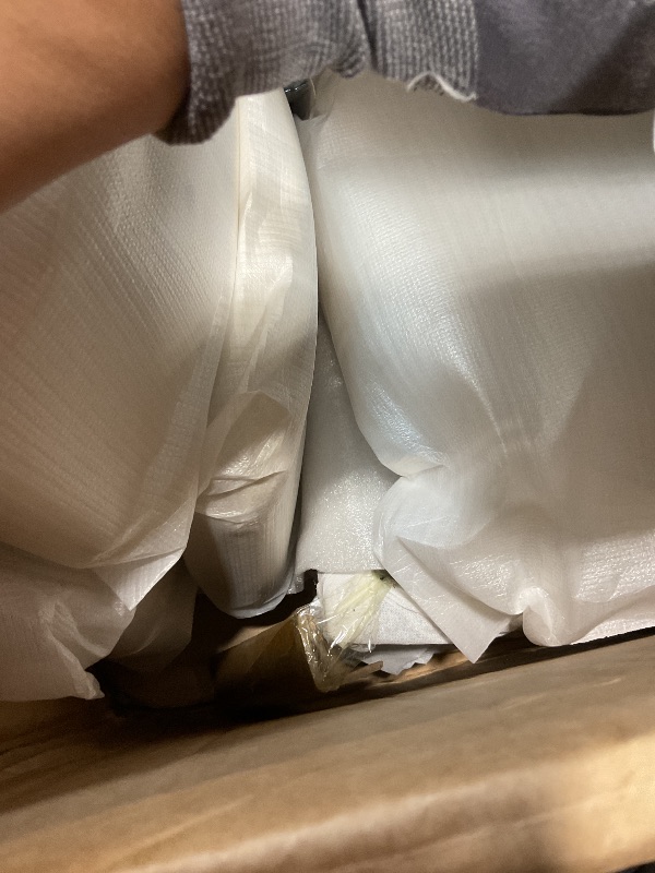 Photo 1 of 26" H Counter Height Bar Stools Set of 3, Modern Linen Fabric Upholstered Barstools with Backrest for Kitchen Island, Gold Metal Frames, Linen