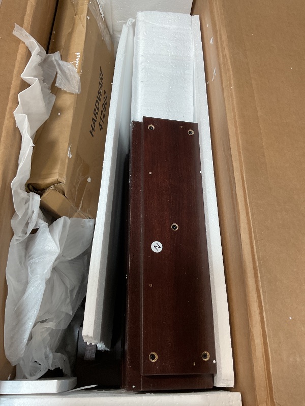 Photo 1 of **2 BOXES**Sauder Palladia Executive Desk, L: 65.12" x W: 29.53" x H: 29.61", Select Cherry