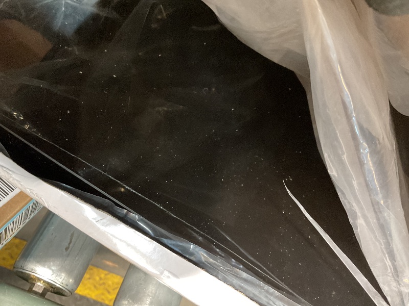 Photo 1 of **SCRATCHED**22×22 inches Oversized Black Acrylic Ottoman Tray Extra Large Decorative Tray Spill-Proof Serving Trays with Handles King-Size Safe Edge Organizer for Coffee Table Countertop Breakfast