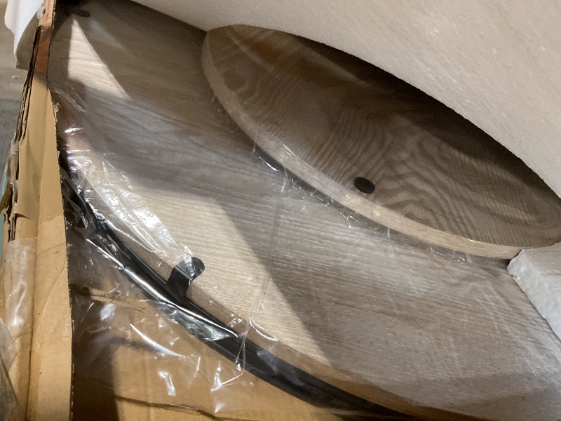 Photo 1 of 24" Lazy Susan Wood Turntable Organizer for Kitchen Decor, Farmhouse Round Wooden Larger Lazy Susan Organization and Storage for Cabinet, Dining Table, Pantry, Bathroom, Countertop, Centerpiece