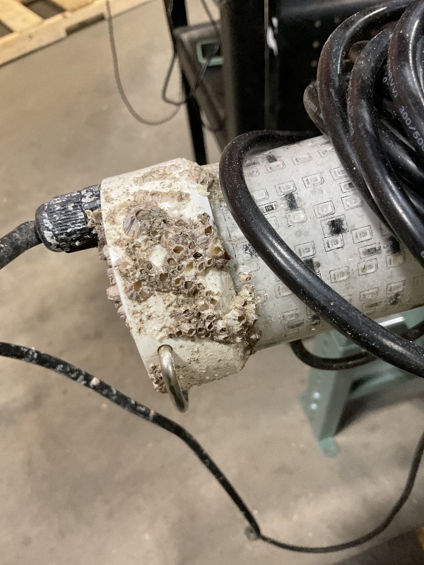 Photo 1 of **DIRT**Goldlife 110V Underwater Green Fishing Light with 100ft Cable, 21Inch 800W 80000LM GFCI Safety Plug Brightness LED Light Attractants for Docks/Boats/Kayaks, IP69K Rated for Fresh & Salt Water