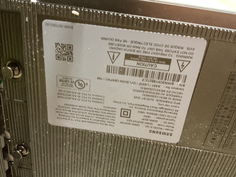 Photo 1 of **DIRT**Samsung 75-Inch Class The Frame Pro LS03FW 4K Neo QLED Mini LED Smart TV (2025 Model) Slim Fit Wall Mount, Modern Frame Design, Wireless One Connect, NQ4 AI Gen3 Processor, Art Mode, Alexa Built-in