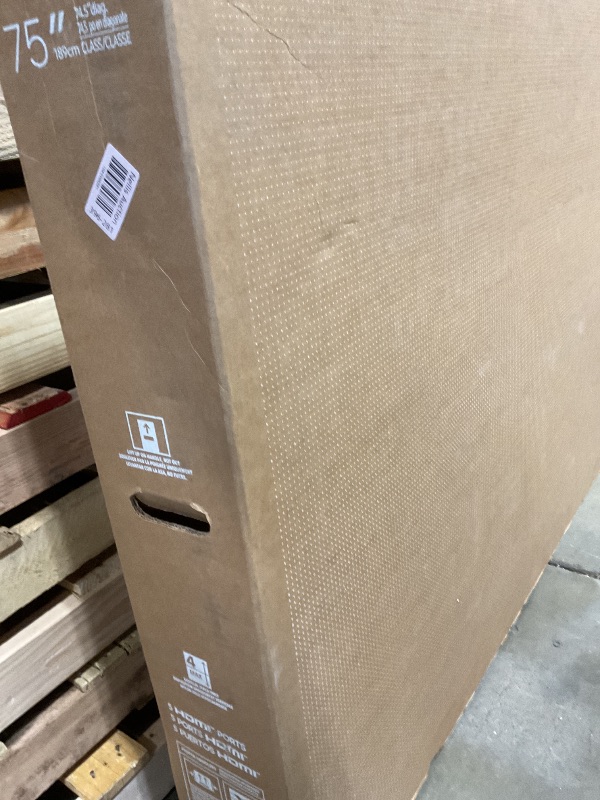 Photo 1 of **DIRT**Samsung 75-Inch Class The Frame Pro LS03FW 4K Neo QLED Mini LED Smart TV (2025 Model) Slim Fit Wall Mount, Modern Frame Design, Wireless One Connect, NQ4 AI Gen3 Processor, Art Mode, Alexa Built-in