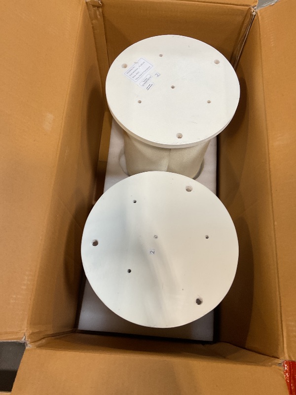 Photo 1 of **LEGS ONLY. SELLING FOR PARTS AS PARTIAL SET **Modway EEI-6763-WHI Caspian Oval Concrete Coffee Table, White