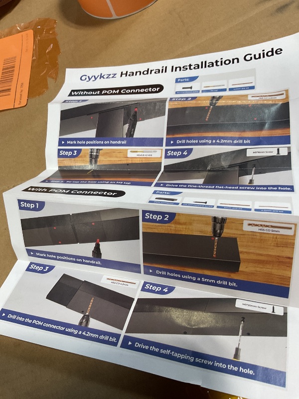 Photo 1 of **TWO RAILS**100 inches black handrail