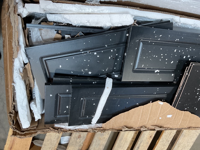 Photo 1 of **MINOR DAMAGE TO EDGES**Shintenchi Dresser for Bedroom with 9 Drawers,Double Dresser & Chest of Drawers Wooden Organizer with Metal Handle, Storage TV Stand for Living Room,Black