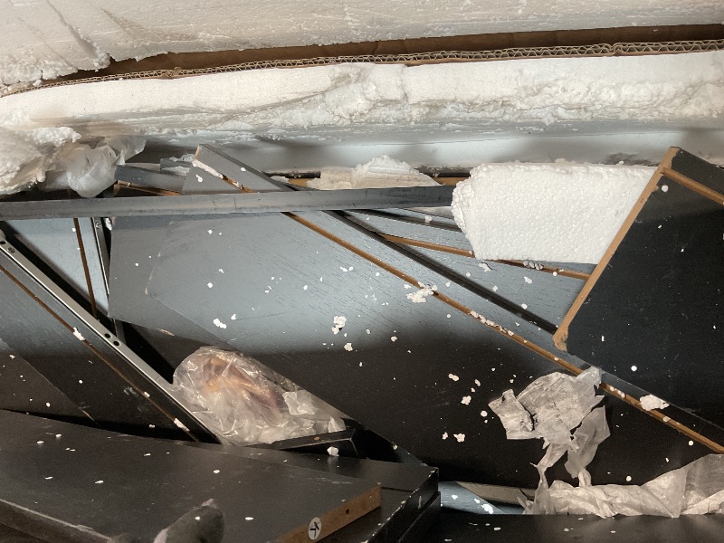 Photo 1 of **MINOR DAMAGE TO EDGES**Shintenchi Dresser for Bedroom with 9 Drawers,Double Dresser & Chest of Drawers Wooden Organizer with Metal Handle, Storage TV Stand for Living Room,Black