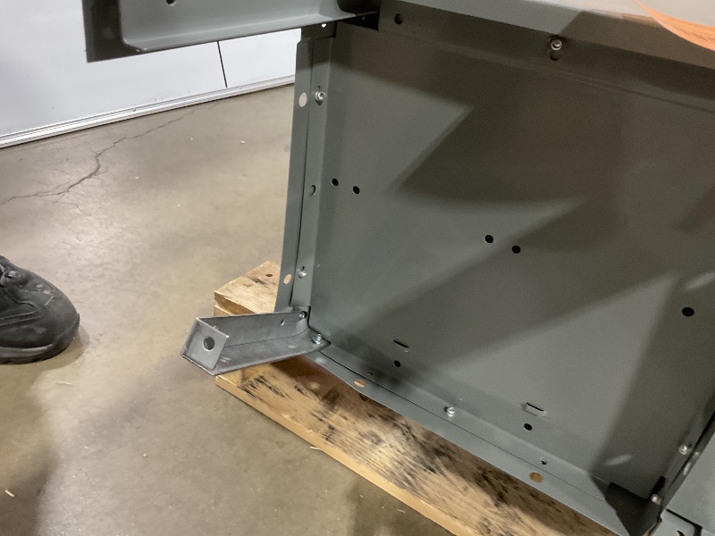 Photo 1 of *TWO BENT LEGS**Hallowell, Maintenance-Free Quiet Locker, Height 78 in, Width 36 in, Color Dark Gray, Model# UY3228-3HG