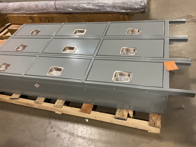 Photo 1 of *TWO BENT LEGS**Hallowell, Maintenance-Free Quiet Locker, Height 78 in, Width 36 in, Color Dark Gray, Model# UY3228-3HG