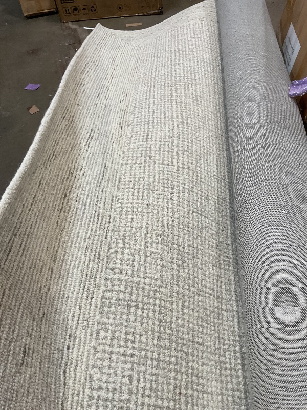 Photo 1 of **DIRTY FROM TRANSPORT **Loloi Amber Lewis Windsor Collection WIN-01 Ivory/Stone 7'-9" x 9'-9", .50" Pile Height, Area Rug